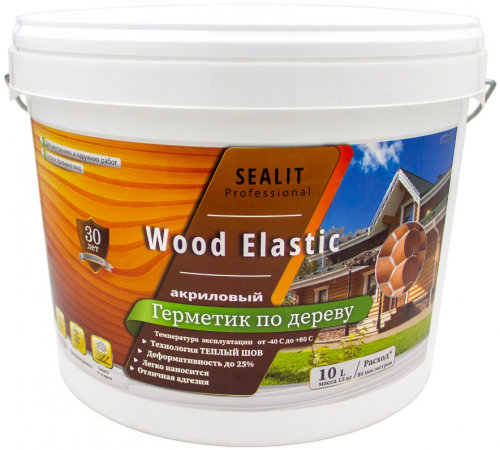 Приобрести ГЕРМЕТИК - Sealit Wood Elastic для работы с деревянными материалами 5 л в Ярославле, Ярославская область